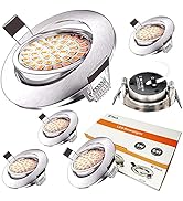 POIUYTO 12V Recessed LED Under Cabinet Light - RV Camper Trailer Boat Ceiling Lights, Aluminum 5W...