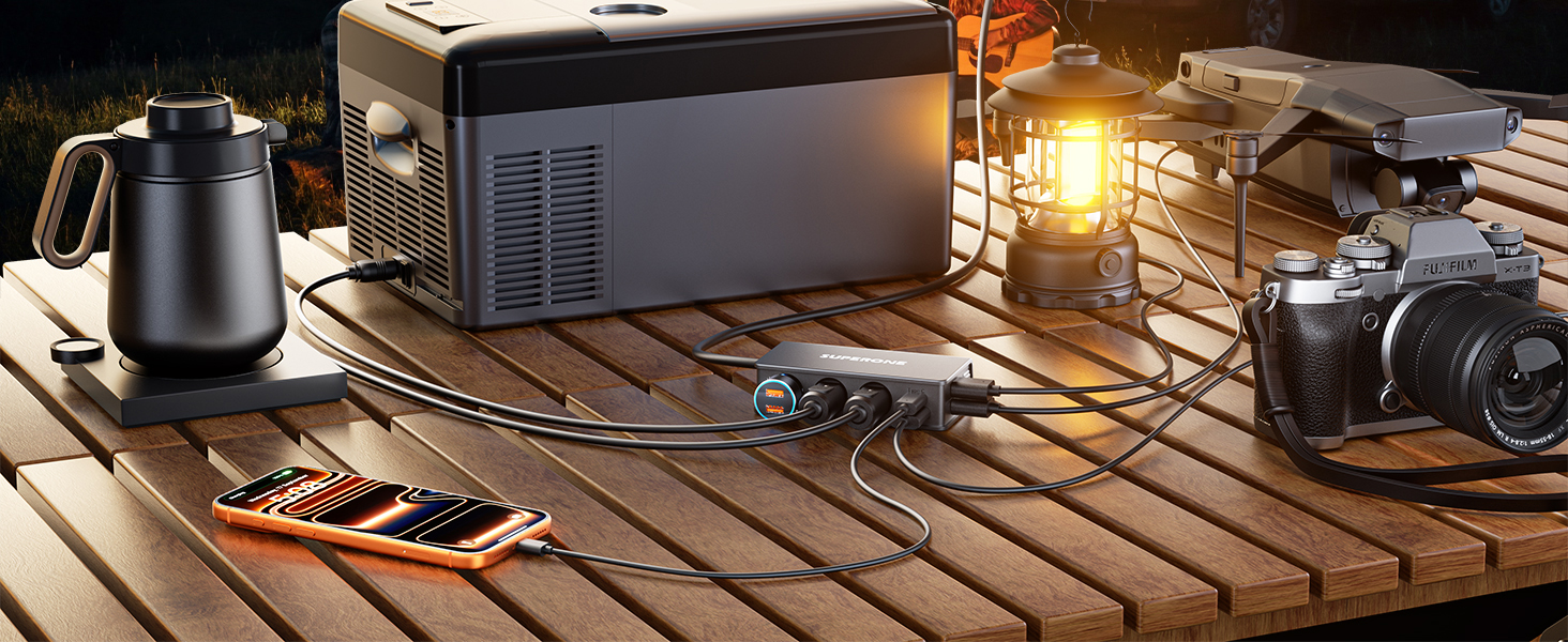 SUPERONE 10-IN-1 Cigarette Lighter Splitter
