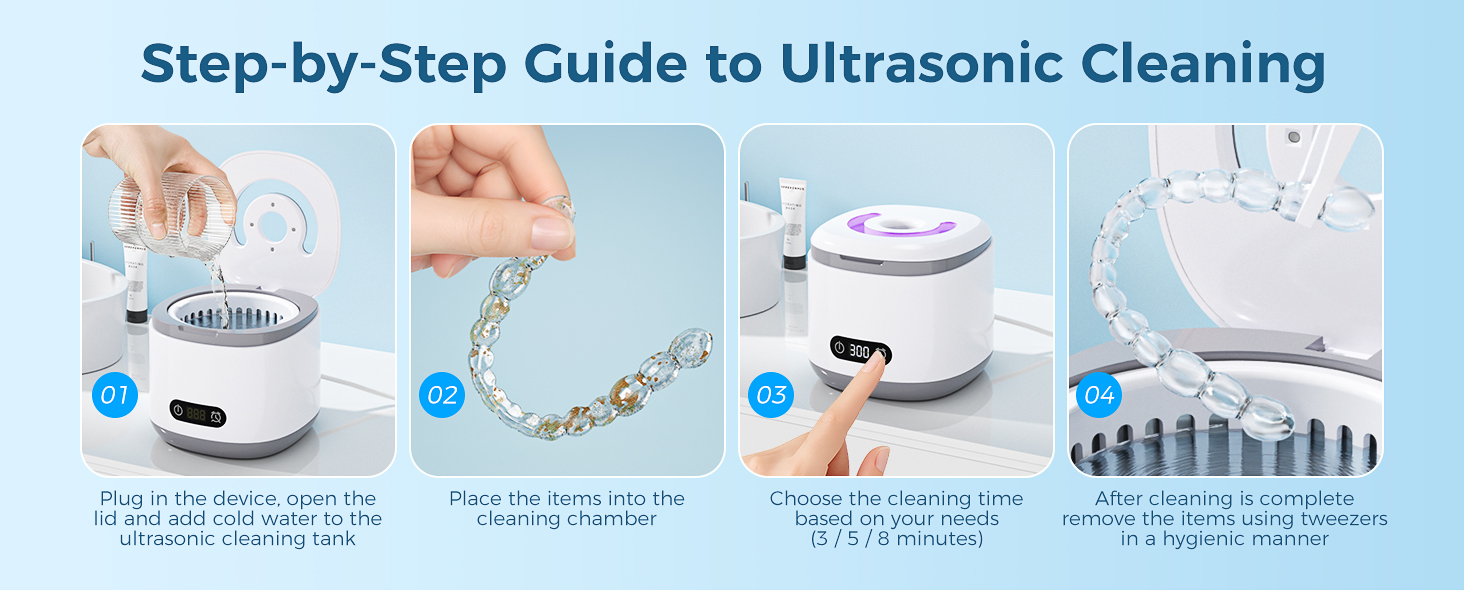 45khz retainer cleaner machine with 45khz retainer cleaner machine with 200ml dental pod