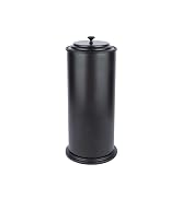 JS Jackson Supplies Free Standing Extra Large Toilet Paper Holder - Matte Black