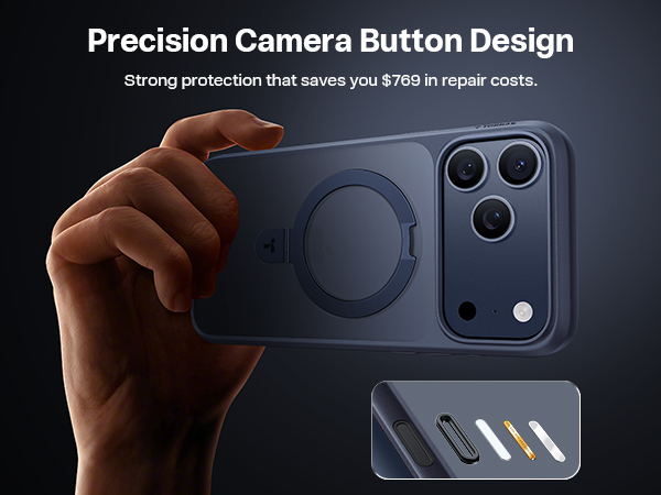 iPhone 17 Pro Case with camera button