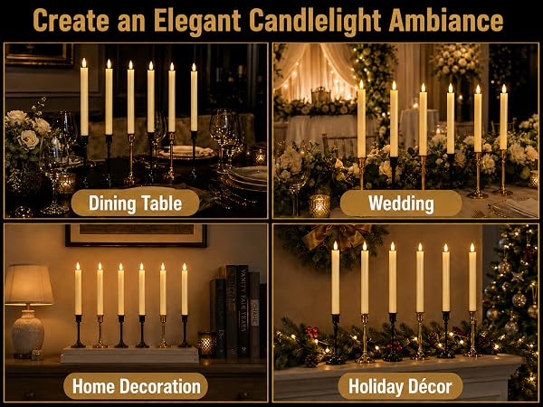 led taper candles