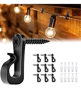 10 PCS Hooks for Hanging String Lights Hanger Hooks Siding Hooks for Hanging Plants Light Clips f...