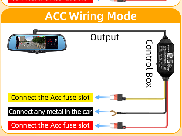 acc hardwire kit for dash cam