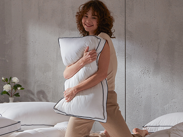 Goose feater down fiber pillow-5.3