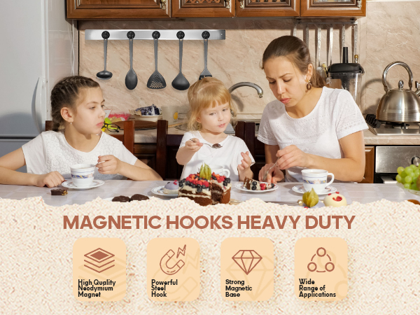 Neosmuk black magnetic hooks ideal for home