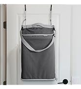 CleverMade Convertible Laundry Hamper Bag - Shadow Gray Stone holds 21.5L / 20 lbs 1 Compartment ...