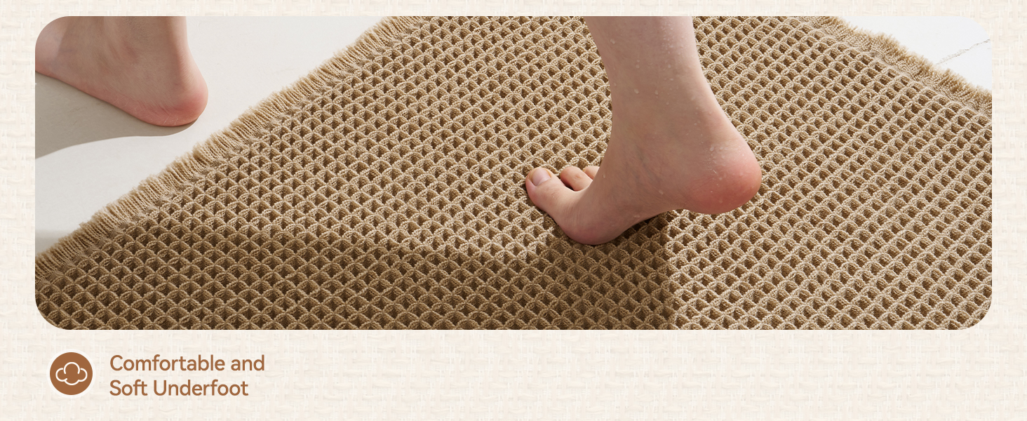 waffle bath mat