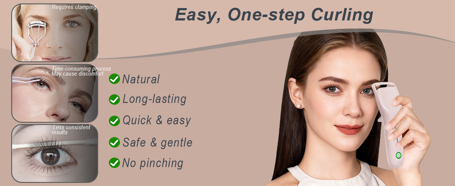 Lilonthy eyelash curler heated