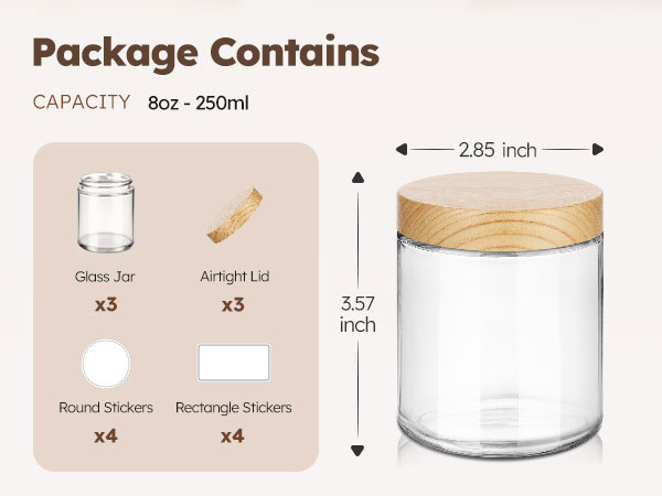 glass jars