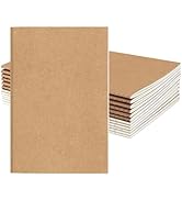 12 Pack A5 Lined Journal Notebooks, 8.3x5.5 Inch Brown Kraft Cover Writing Diaries, 30 Sheets/60 ...
