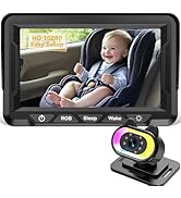 Wkzay Baby Car Camera for Backseat – HD 1080P, 150° Wide Angle, Night Vision, Easy Installation, ...
