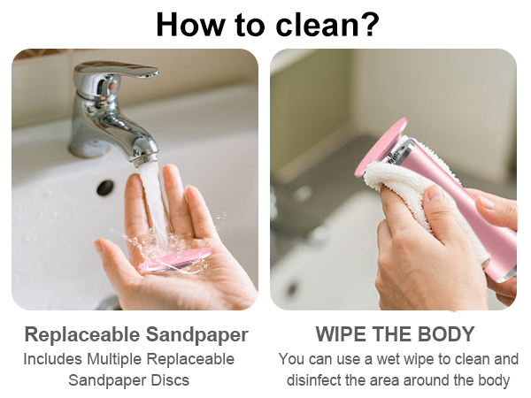 heel scraper for cracked heels