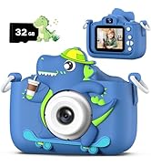 Dwfit Upgrade Selfie Kids Camera, Christmas Birthday Gifts for Boys Girls Age 3-12, HD Kids Digit...