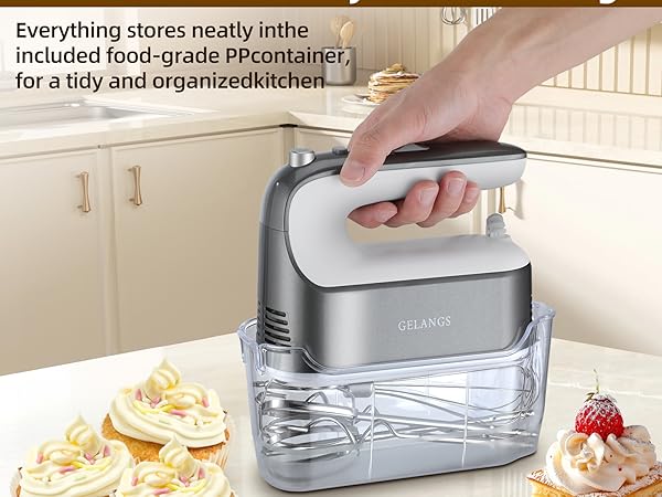 Everything stores neatly in the included