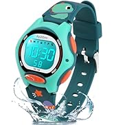 Ayybboo Kids Watch Digital with Cartoon Rubber Band, Colorful LED Lights Kids Waterproof Watch wi...