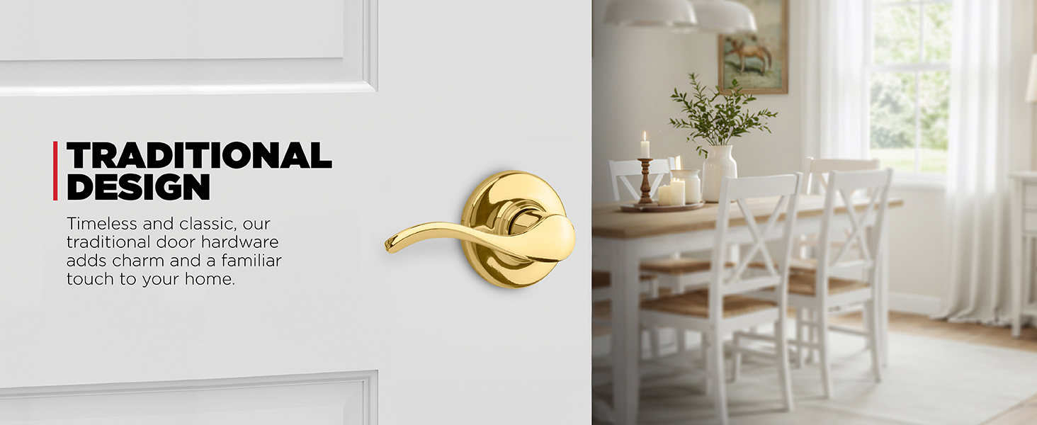 Timeless and classic, our traditional door hardware adds charm and a familiar touch to your home.