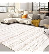 10X14 Area Rug Living Room Rugs: Large Soft Machine Washable Boho Moroccan Farmhouse Neutral Stai...