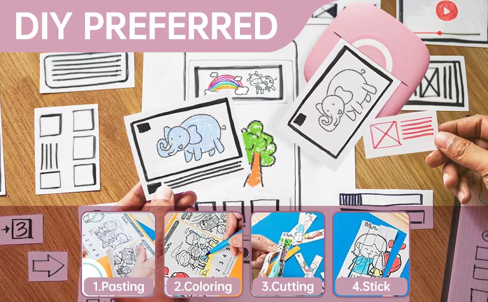 Mini sticker printer