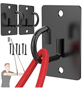 Resistance Band Wall Anchors System, Wall Mount Workout Anchors for Exercise Bands