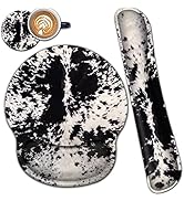 Ergonomic Mouse Pad Wrist Support and Memory Foam Keyboard Wrist Rest Set, for Gaming Computer Of...