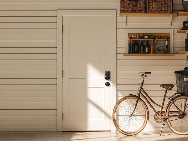 keyless entry door lock with knobs