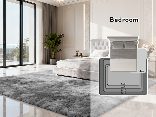 shag area rug for bedroom