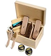 Kaps Complete Shoe Clean and Care Kit, 9 Piece Shoe Care Set for Leather Boots and Shoes, Footwea...