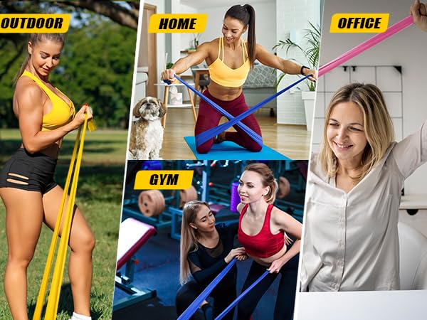 workout bands.