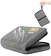 FASTMOMENT Airplane Seat Cushion Portable Travel Cushion for Comfort Foldable Stadium Pad with Br...