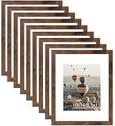 10x14 Picture Frame Set of 9 for 30 x 40 cm Diamond Art Painting, Display 8.5x11 with Mat or 10x1...