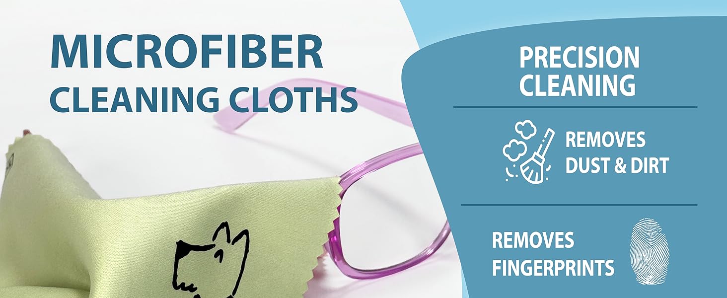 Remove Dust dirt fingerprints grease smudge clean cleaning microfiber cloth