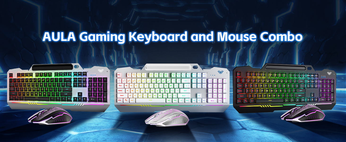 AULA T102 104 Keys Full Size Computer Keyboard