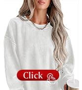 SHEWIN Women Casual Oversized Long Sleeve Crewneck Sweatshirts Pullover Tops, S-XXL