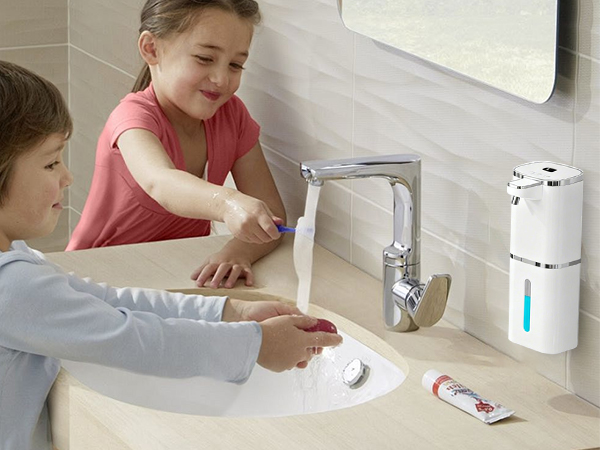 The automatic soap dispenser touchless is designed for versatility
