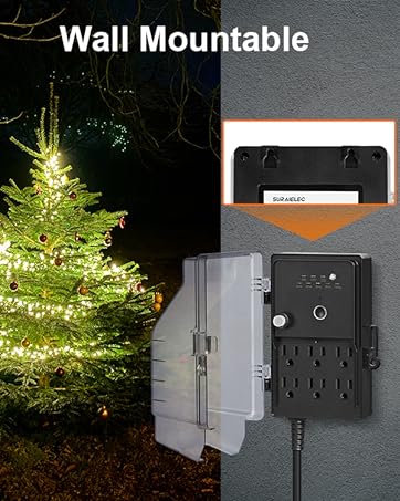 6 outlet outdoor power stake