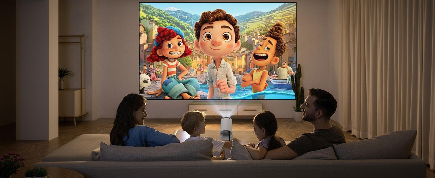 mini projector with wifi and bluetooth for bedroom protable smart 4K phone movie proyector