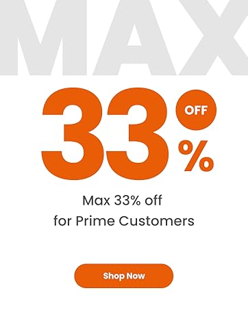 Max 33% off for Prime Customers