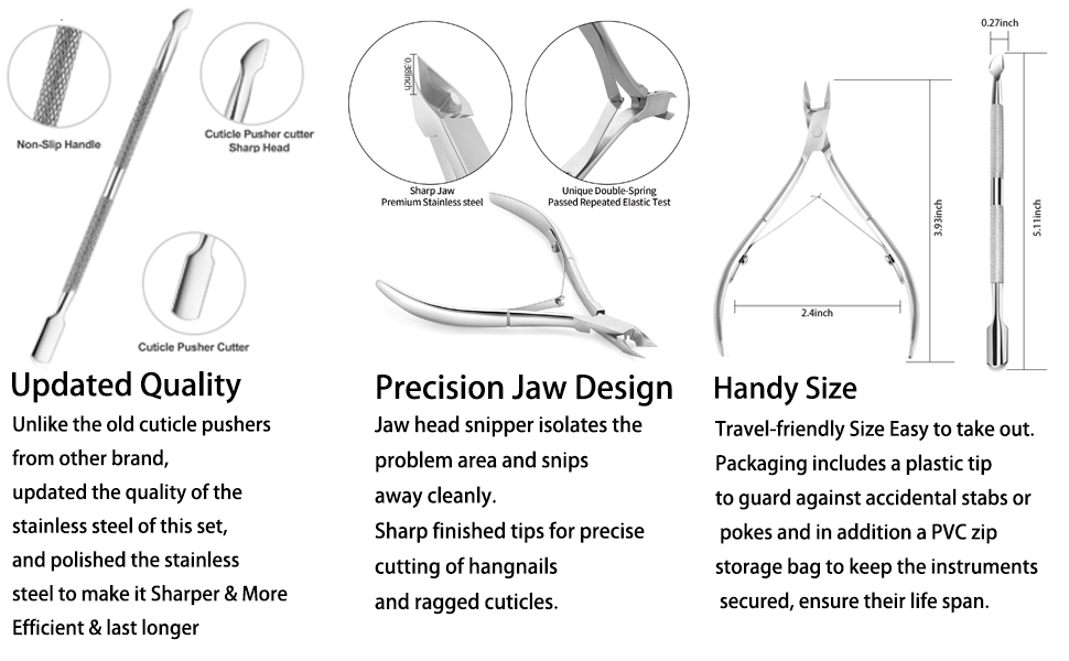 Pedicure Manicure Tools for Fingernails Toenails