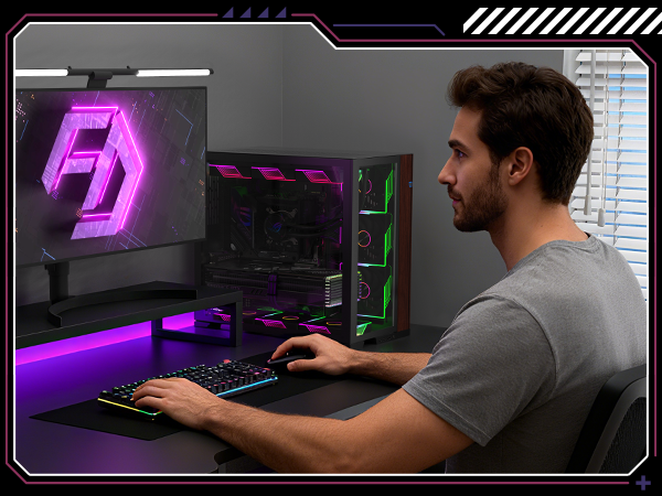 argb case fan with infinite mirror and argb light