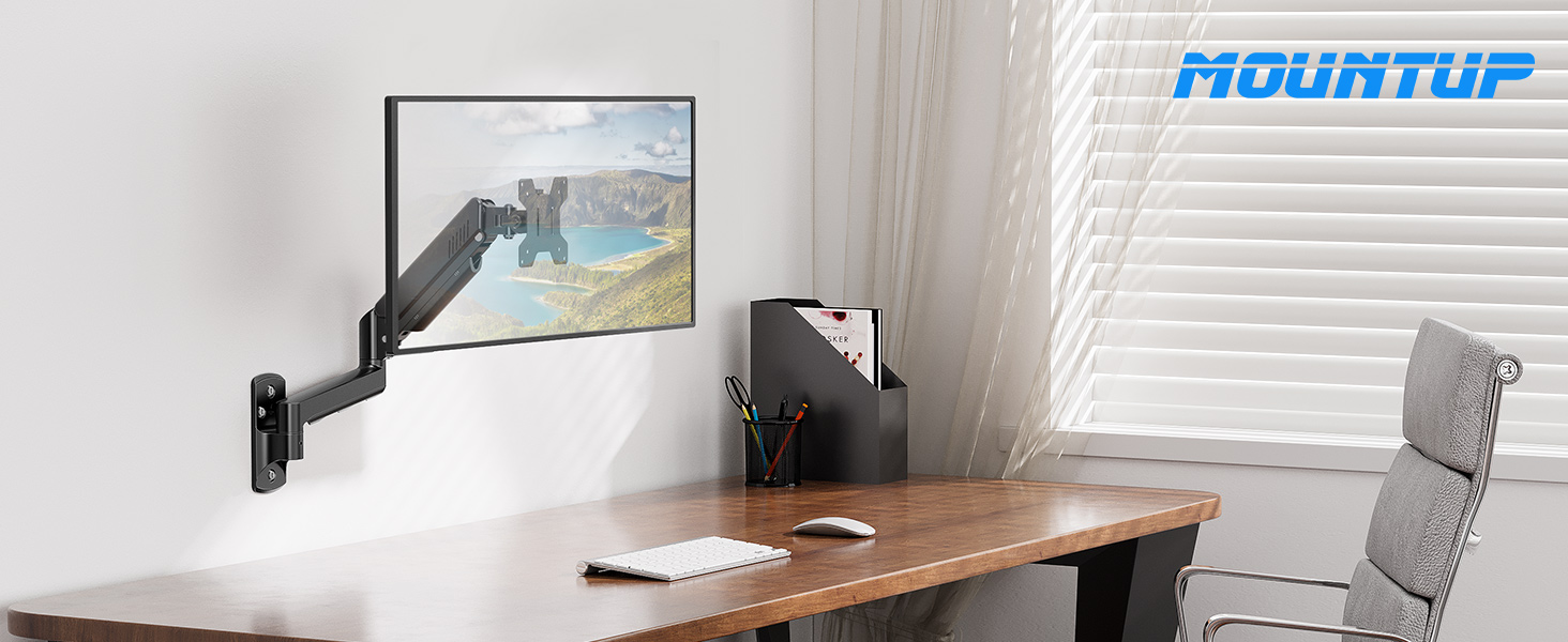 single monitor arm wall