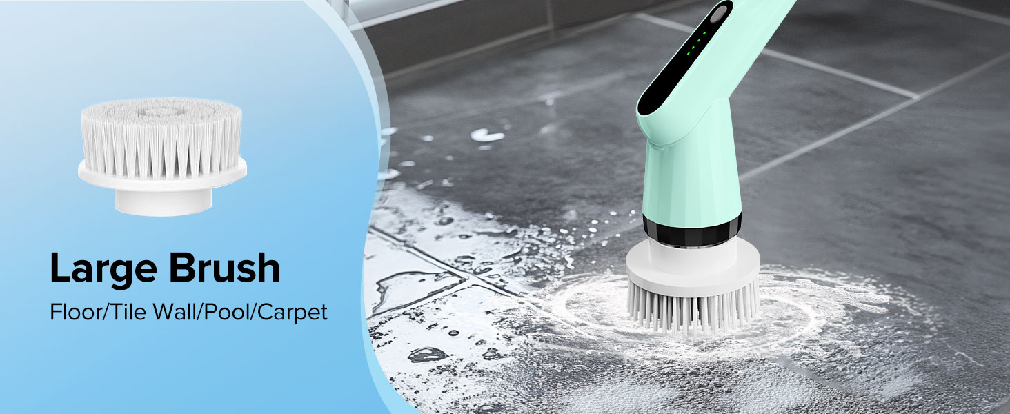 bathroom electric scrubber power brush scrubber for cleaning cordless scrubber electric spin brush