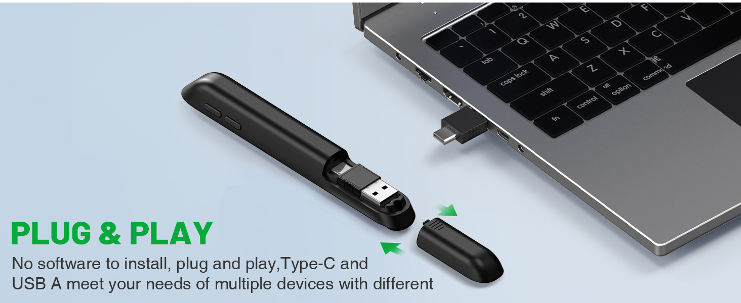 powerpoint clicker with laser pointer