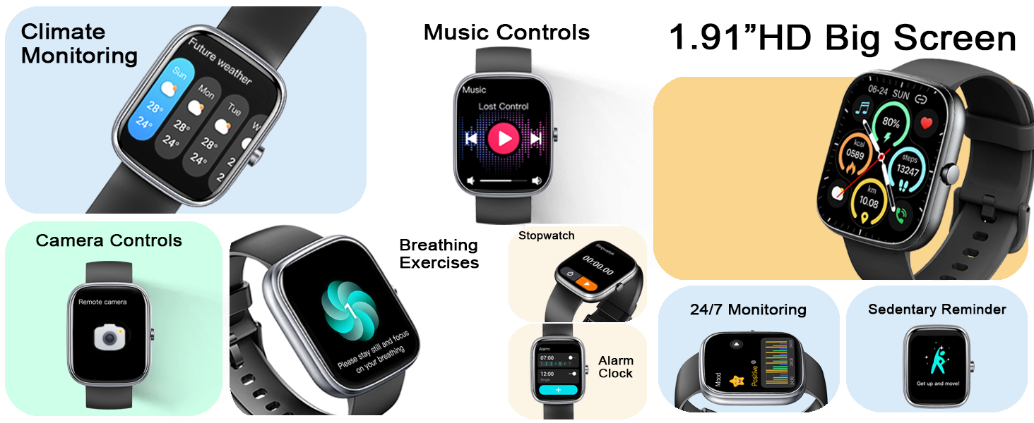 1.91“HD Big Screen