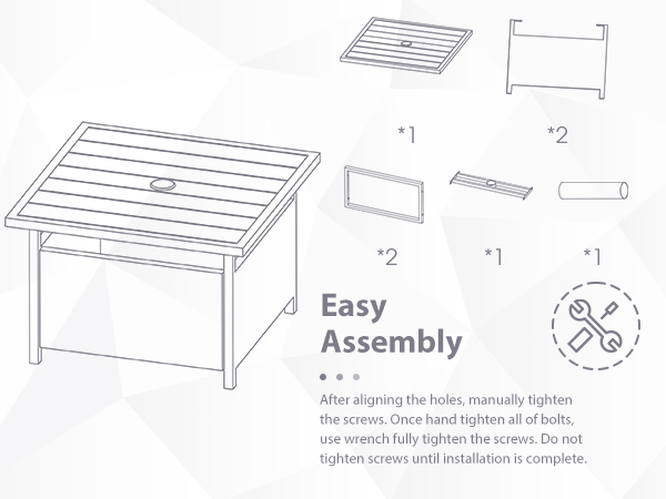 Wicker Side Coffee Table with Umbrella Hole