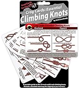 Crag Cards Essential Climbing Knots - Portable &amp; Rugged Guide to 19 Rock Climbing Knots