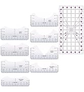 T-Shirt Ruler Guide for Vinyl Alignment, Tshirt Rulers to Center HTV Designs, PVC Template with A...