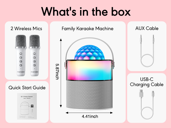 portable karaoke machine