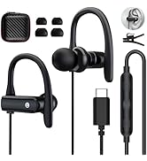 USB C Headphones for Samsung S24 Ultra S23 FE, Type C Earphones Noise Cancelling with Mic HiFi St...