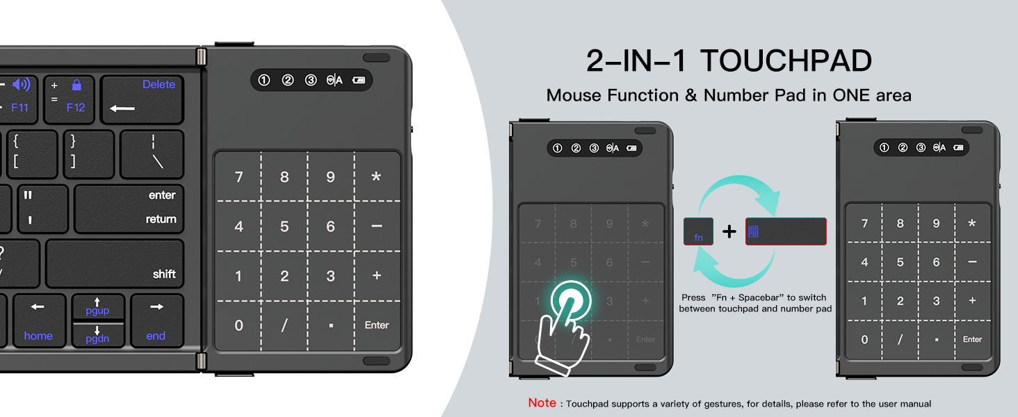 wireless keyboard foldable